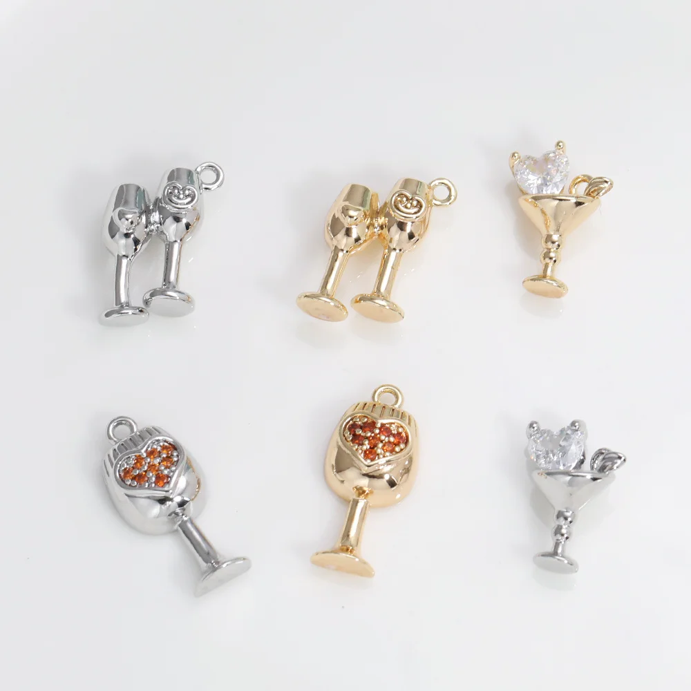 

Cordial Design 30Pcs Copper Charms/Hand Made/DIY Pendant/Cup Shape/Genuine Gold Plating/Jewelry Findings & Components #195173