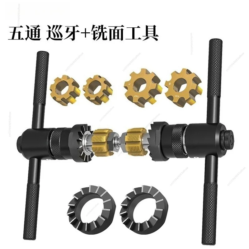 Bicycle Bottom Bracket Shell Facing Tool, Thread Repair Milling Cutter for BSA ITA T47 Bike Frame