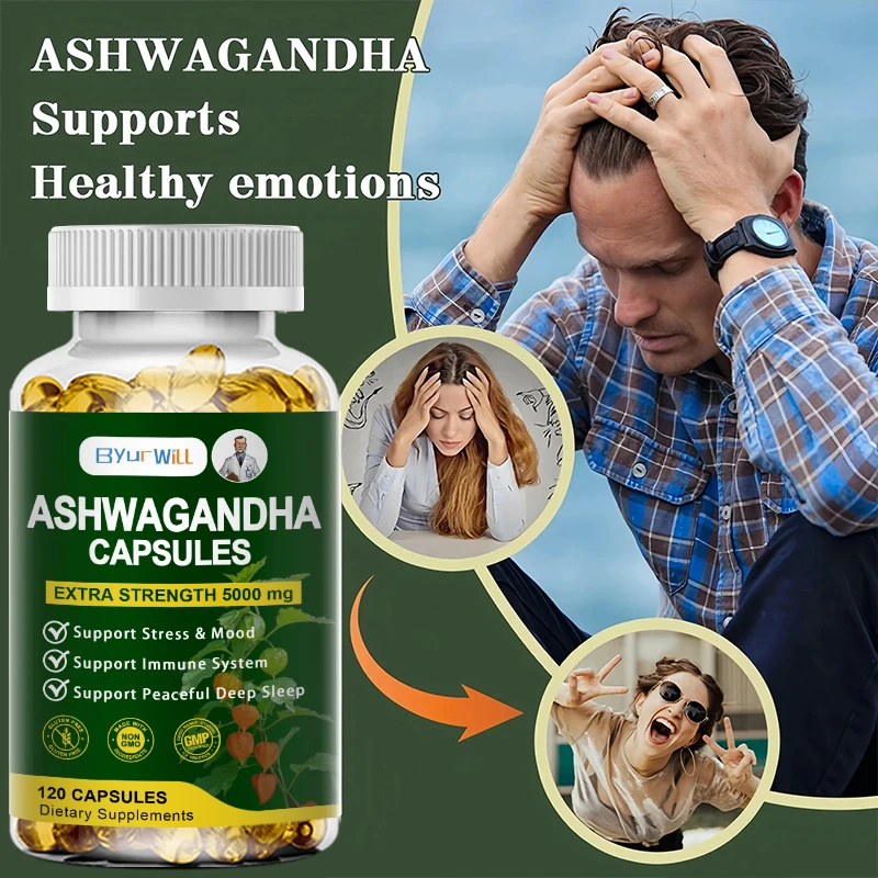 Organic Herbs Ashwagandha Root - Stress Relief & Sleep Support Supplement - Supports Balanced Energy Levels & Positive Outlook