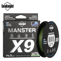 2024 SeaKnight New X9 Fishing Line 150M/300M/500M Seawater-proof UV-proof Si+Coating 9 Weaves Super Smooth Multifilament PE Line