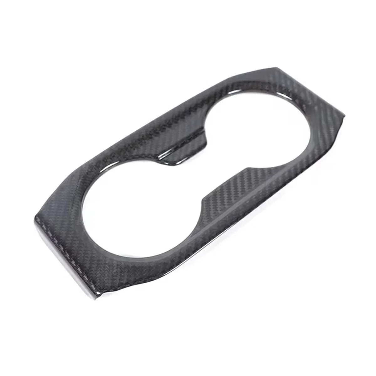 Carbon Fiber for BMW 5 Series G60 2024 Car Rear Cup Holder Panel Cover Trim Interior Accessories