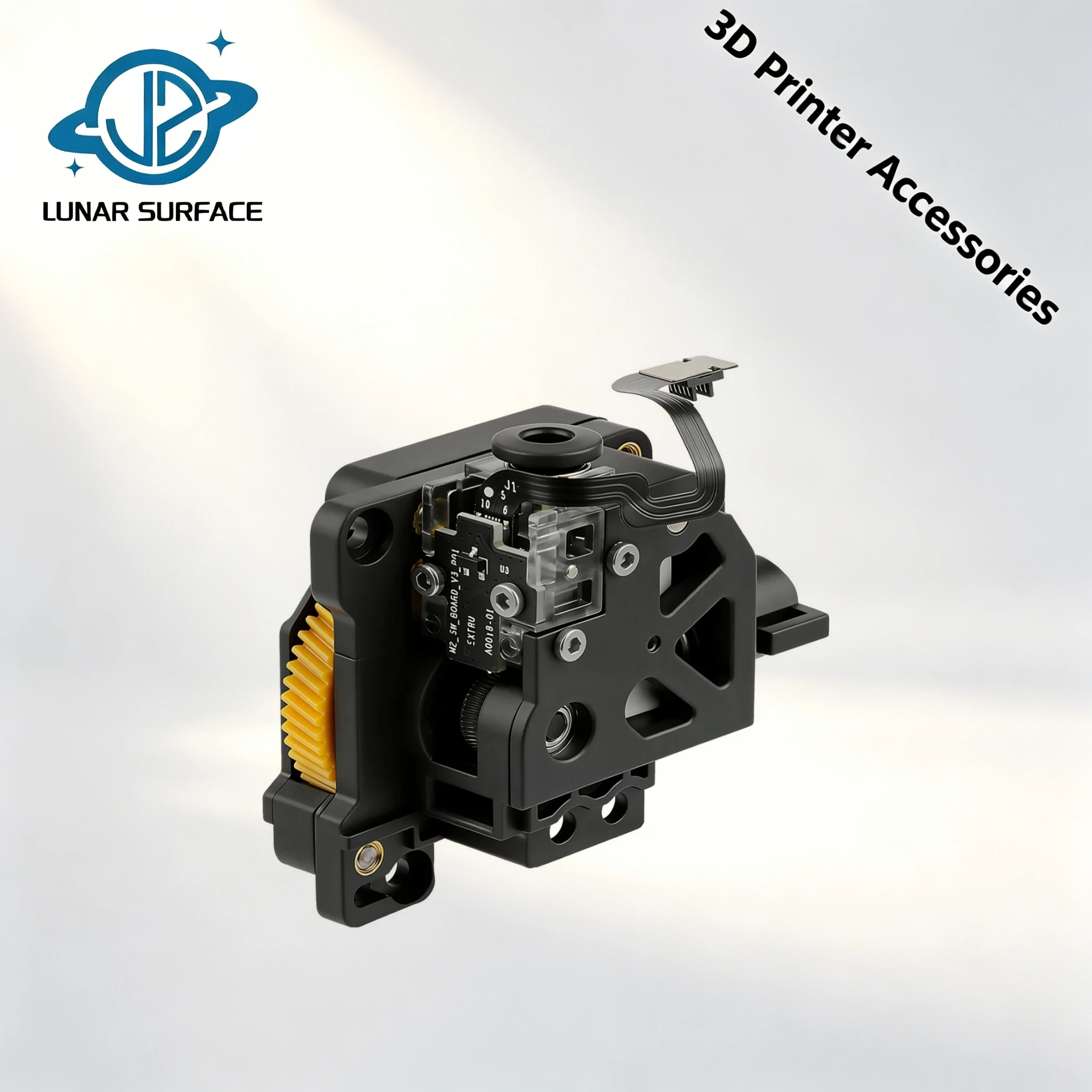 Lunar Surface 3D Lab X1 P1 Extruder Components - Hardened Steel Gear Powerful Replacement Part for Bambulab X1 3D Printer