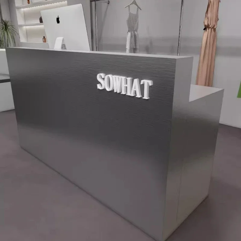 Modern Beauty Reception Desk Checkout Help Salon Infodesk Reception Desk Multipurpose Shop Mesa De Centro Industrial Furniture