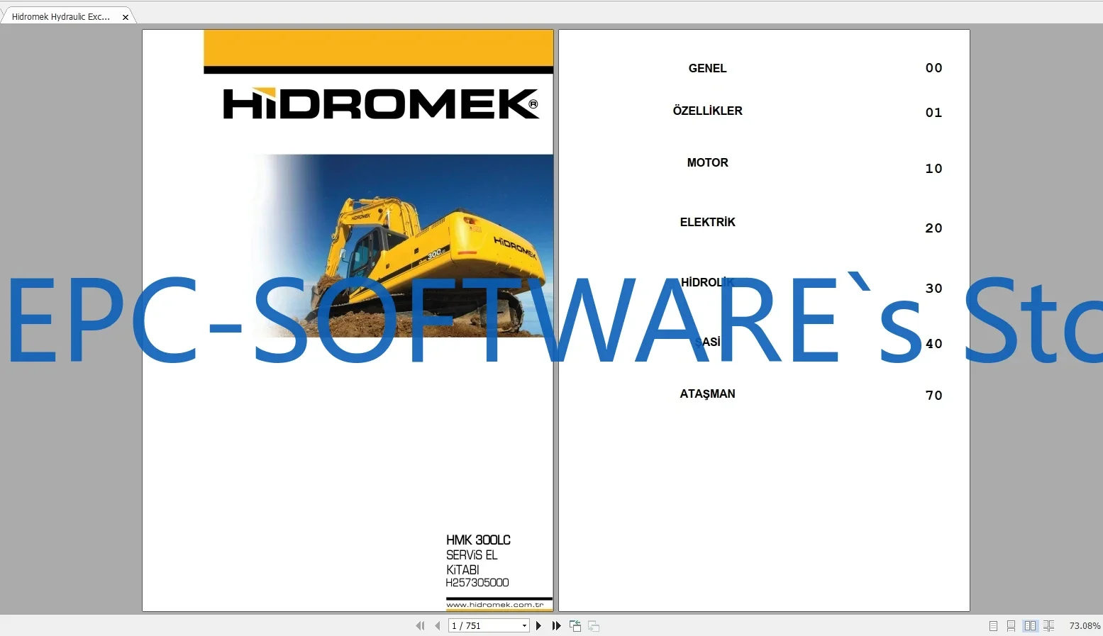 

EPC-SOFTWARE Экскаватор Hidromek 5,83 ГБ, колесный погрузчик, сервис экскаватора-погрузчика и руководство по эксплуатации DVD
