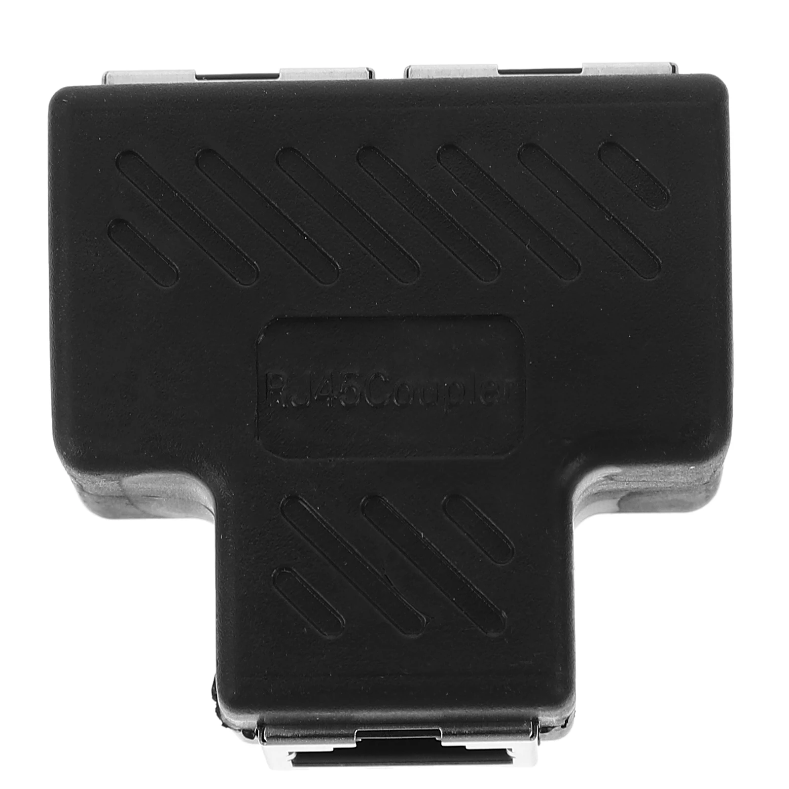 

Ethernet Splitter 1 to 2 High Connector Extender Plastic LAN Cable Adapter Black Wall Home Office Use