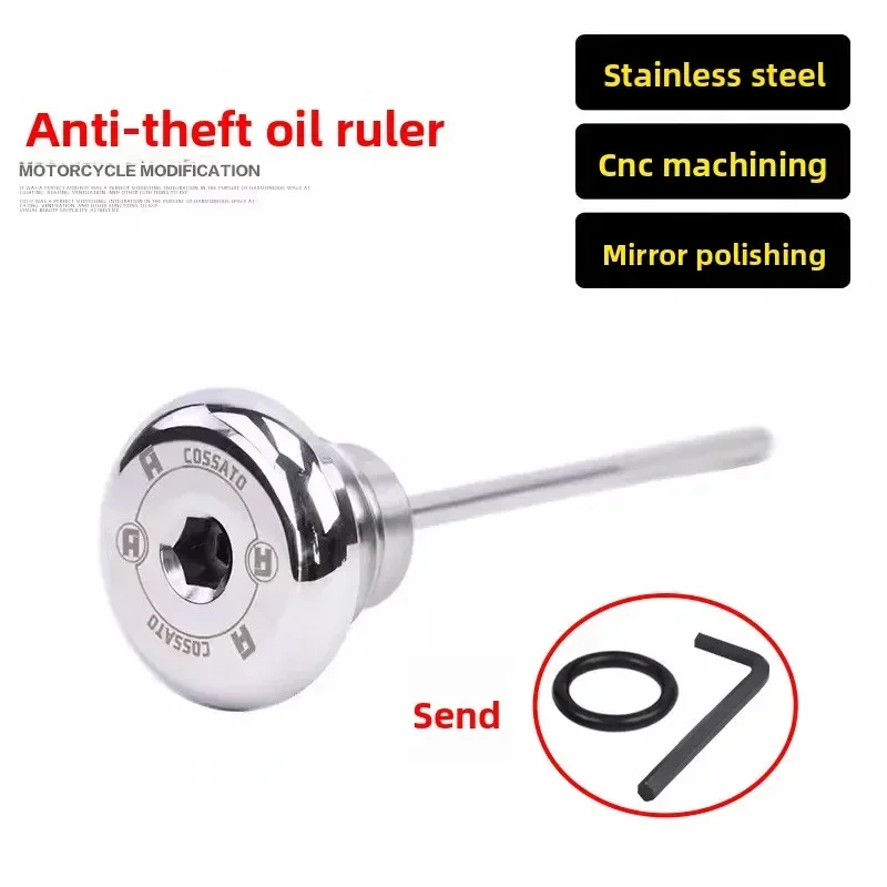 Suitable for ZONTES 368E modified anti-theft oil dipstick 368D oil screw cap 368M scale cover measuring ruler