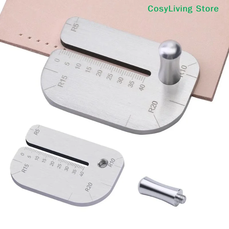 [CL]Leather Stitching Punch Aid Plate Leather Working Tools For Pull Up Prong Punch Stainless Steel Claw Punch Partner[CL]