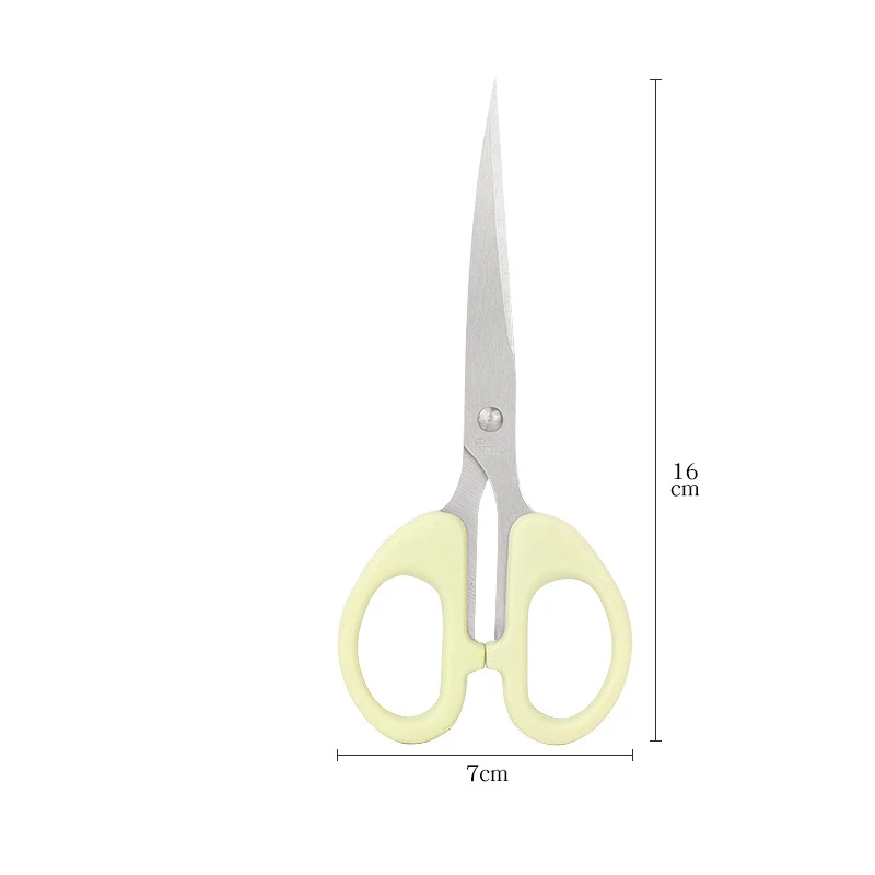 Morandi Color Scissor Stainless Steel Blade Safe Design Cutter For Fine Art Diary Album Craft Stationery Office School Supplies