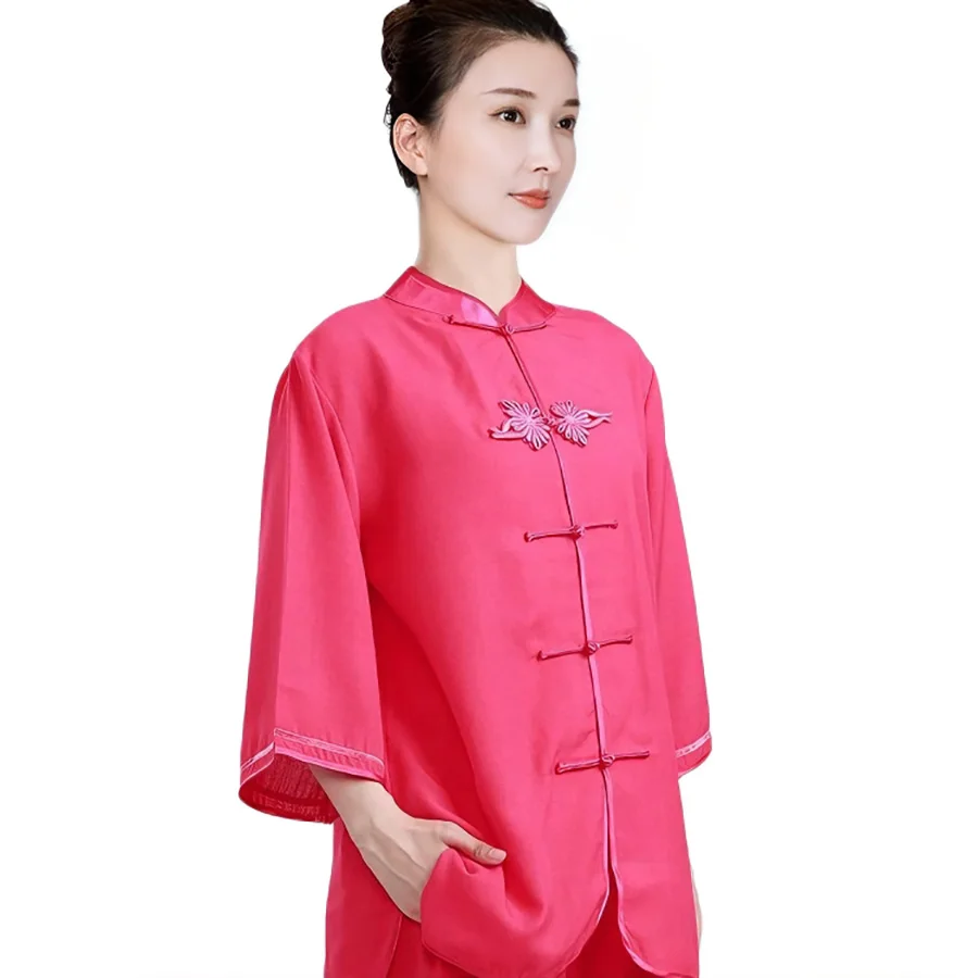 Hot Sale Chinese Traditional Men Women Kung Fu Suit Casual Outdoor Sport Clothing Tai chi Martial arts Uniform Jacket Pants Sets