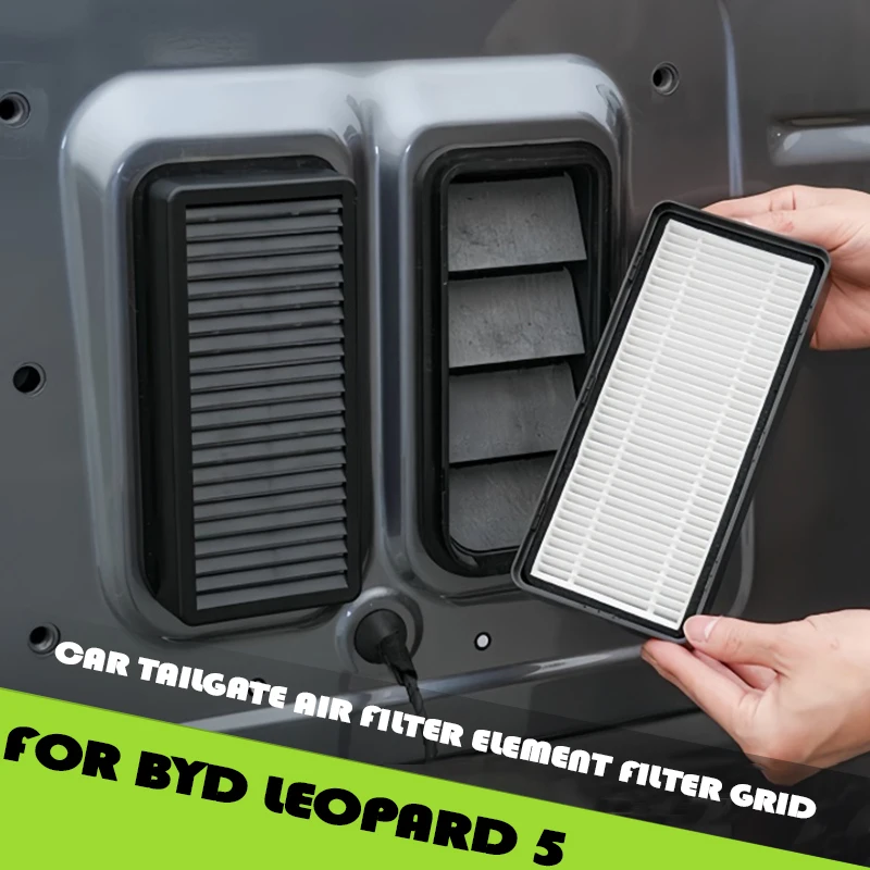 

Car Tailgate Air Filter Element Filter Grid Fit for BYD Leopard 5 Modified Auto Trunk Exhaust Vent Dust Cover Car Upgrade Parts