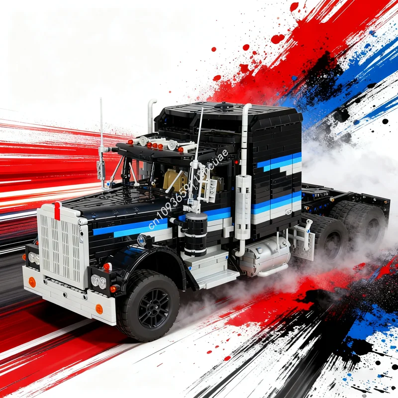 

4590 шт. MOC Kenworth W новая версия, техническая модель, строительные блоки, строительные игрушки «сделай сам», идея, кирпич, рождественские подарки, детский день рождения