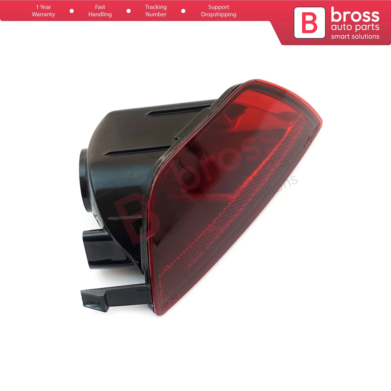 BSP986-2 Rear Bumper Tail Fog End Light Lamp Lens Reflector Right Side 265600010R for Renault Megane 3  4/5 Door Made in Turkey