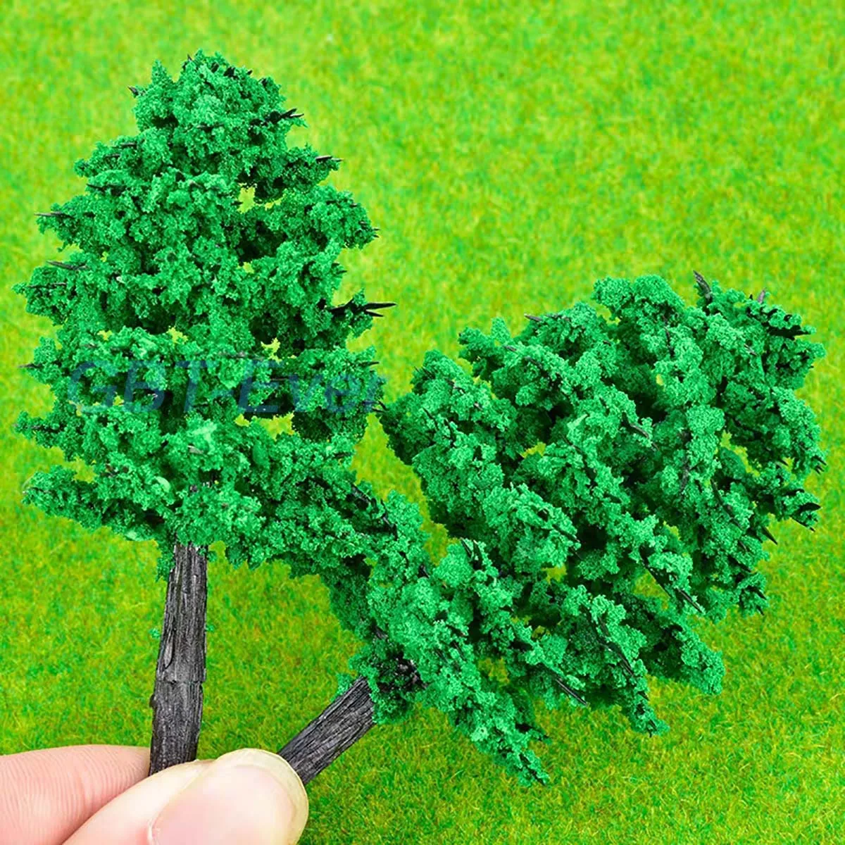 1/5/10 pz 4-15cm alberi di simulazione in miniatura modelli di alberi di plastica giardino parco treno ferrovia scenario Micro paesaggio decorazione