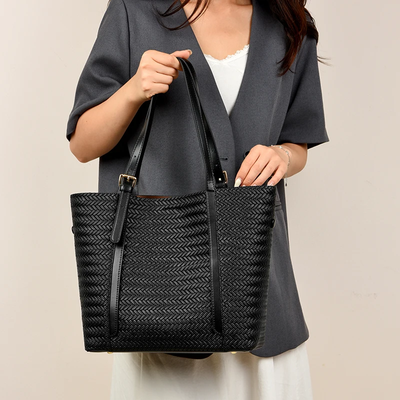 

Высококачественная женская сумка-сатчел из искусственной кожи, винтажная сумка через плечо, вместительная сумка-тоут, ретро-сумка для повседневного использования.