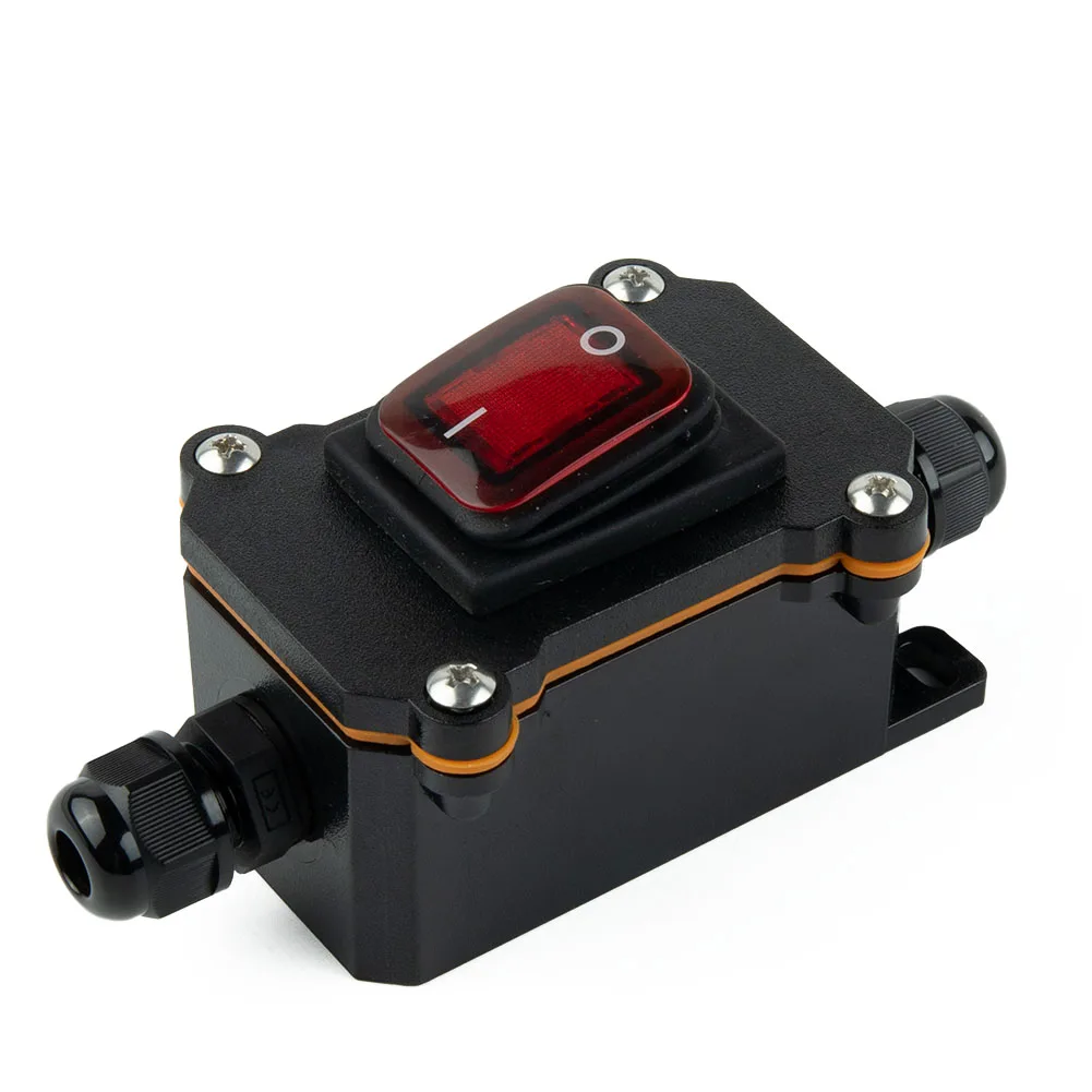 Wiring Range PG7 (3-6.5mm) Online Ship Type Waterproof Switch For High-power Electrical Appliances 220V IP65 PG7
