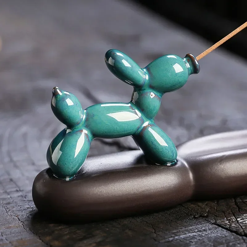 1 قطعة ، اليدوية لطيف الكلب السيراميك الحرف اليدوية البخور عصا حامل المنزل الحلي مبخرة (بدون البخور) #4