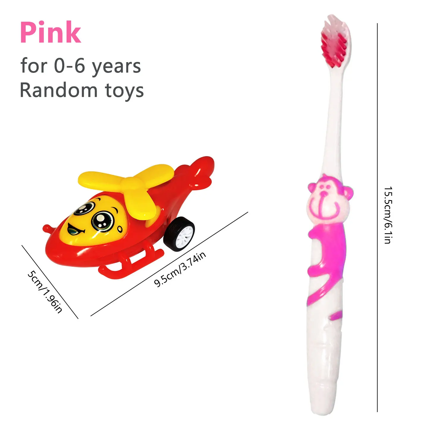 Children\'s toothbrush soft bristles dental care, 3 to 6 years old baby infant cute cartoon kids training toothbrush