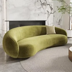 Luxus Wohnzimmer Sofas Minimalistischen Gebogene Nordic Luxus Faul Sofa Ästhetische Doppel Sillas Para Sala De Estar Home Möbel