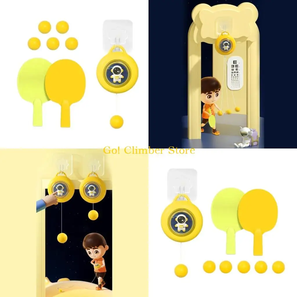 

Q84C Hanging Table Tennis Training Trabilout Table Tennis Set Set, Pingpong Trainer Pingpong Sparring Device
