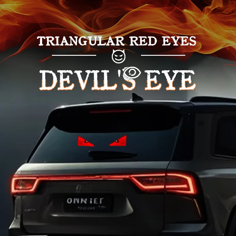 2PCS Car Devil Eyes Light Modification Eye Animation Led Display Decor Pixel Panel Window Trim Lamp USB Multi-Mode Lamp