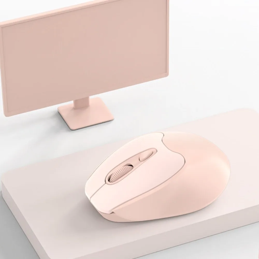 Mouse Nirkabel Optik 2.4G Mouse Nirkabel Laptop Portabel 1600Dpi Mouse Nirkabel 10M Mouse Ergonomis Bisu Kantor