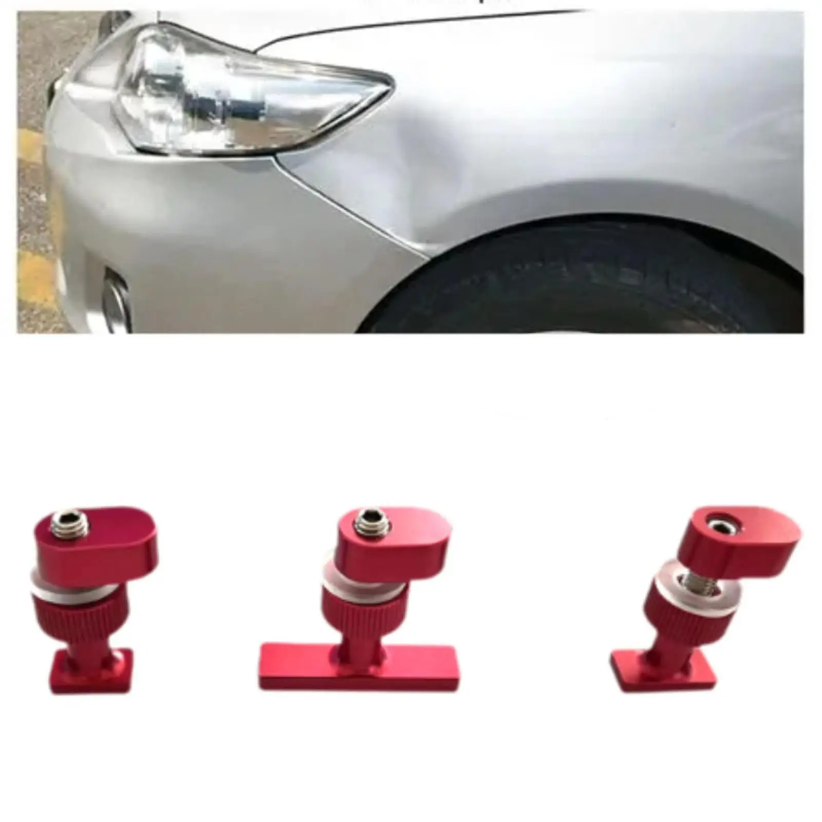 

3Pcs Car Dent Pulling Tabs SUV Maintenance Washing Machine Equipment Auto Body Dent Repair Tool Auto Paintless Dent Repair Tool
