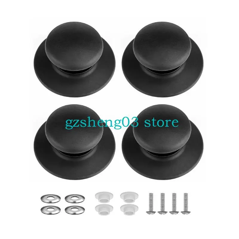 Set U75C 4 robuste manici coperchio in plastica per cucina e campeggio quotidiani