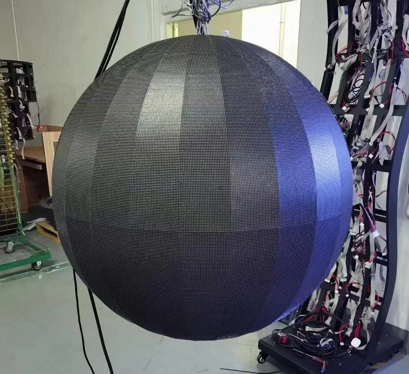 spherical pitch p2.5 1 meter diameter indoor LED round screen