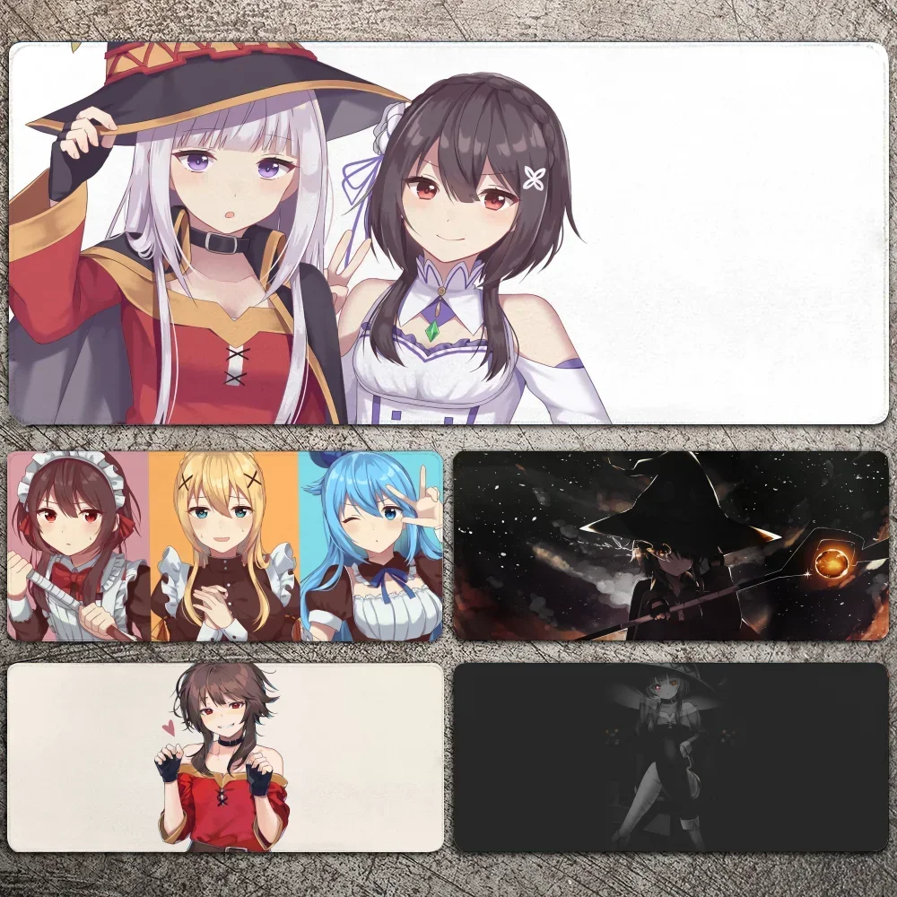 

Kono Subarashii Sekai Ni Shukufuku Wo! Mousepad Large Gaming Mouse Pad LockEdge Thickened Computer Keyboard Table Desk Mat