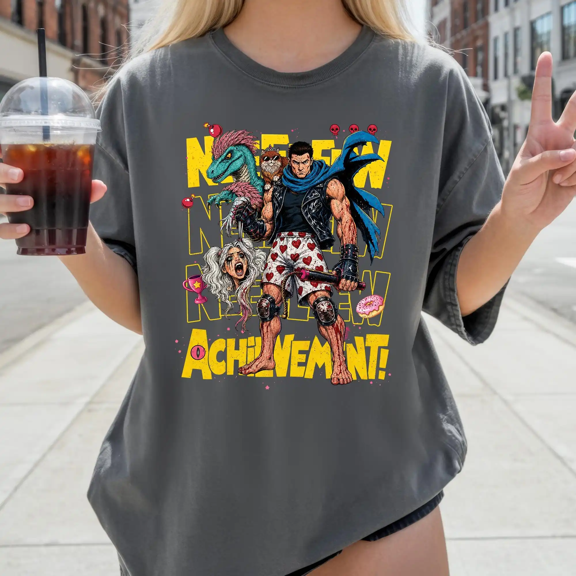 Dungeon Crawler Carl New Achievement Shirt, Carl Donut Mongo Graphic Tee, LitRPG Fantasy Book Lover and DCC Fan Gift