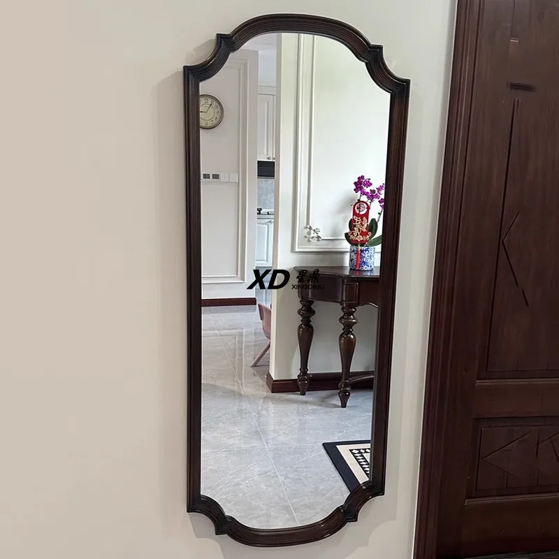 Vintage Aesthetic Mirror Decoration Living Room Wall Nordic Makeup Compact Long Mirror Hanging Irregular Spiegels Home Products