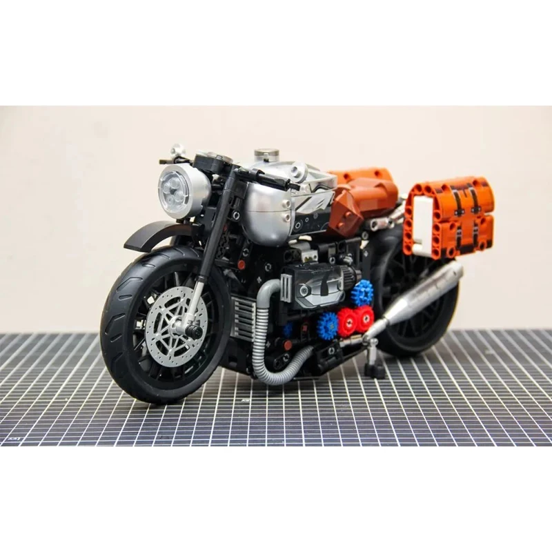 

IN STOCK 10515 Technical Motorcycle Building Blocks MOC City Bike Bricks Toys for Children Birthday Gift Set