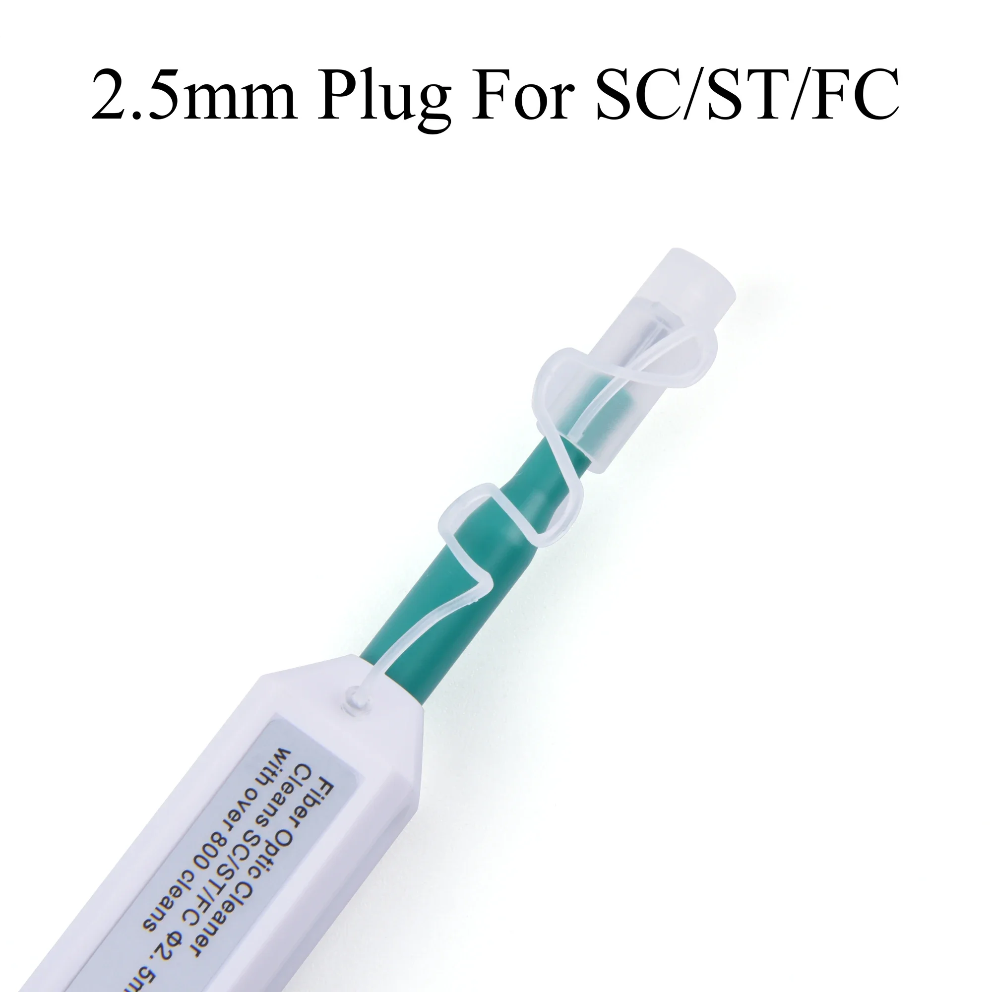 1 Uds SC/FC/ST LC/MU herramienta de limpieza de fibra óptica de un solo toque 1,25mm y 2,5mm pluma de limpieza 800 limpiador de fibra óptica