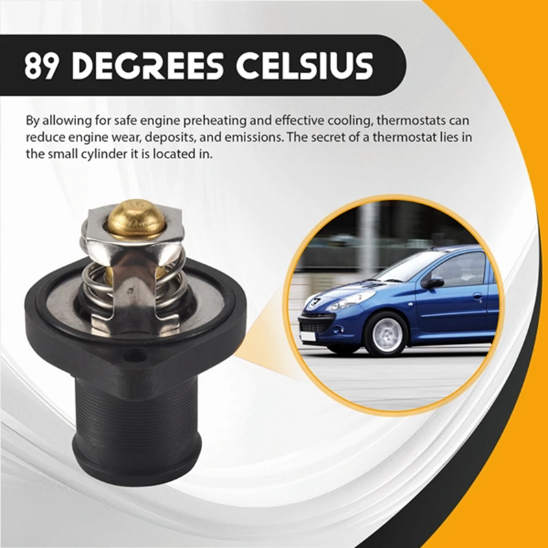 A30F-Car サーモスタットプジョー 206 307 1007 シトロエン ベルランゴ C3 C4 クサラ 1336.Q1 1336.N5 9630066780