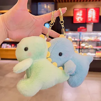 Kawaii 12cm Dinosaur Plush Doll Toys Pendant Cute Multipurpose Plush Toys Keychain…