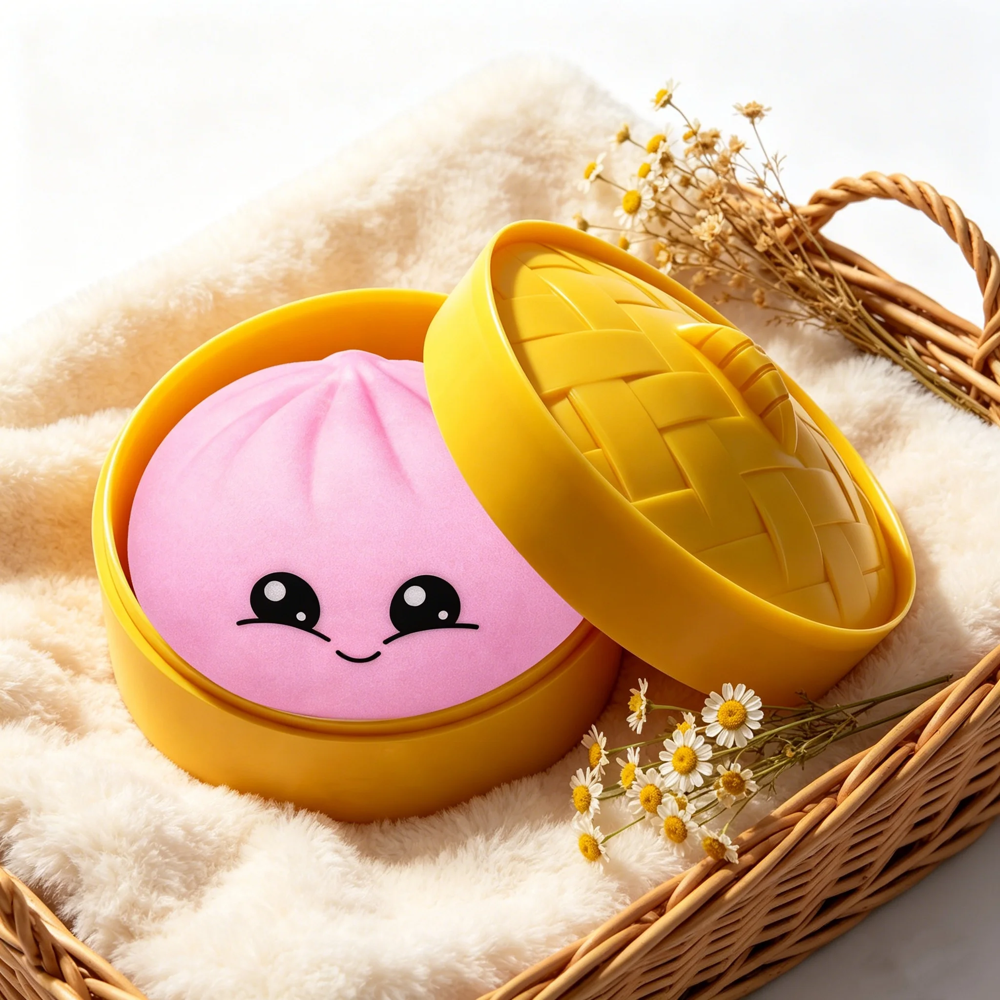 3 Colors Smile Face Bread Stress Ball Toys Series Lasting Good Mood Focus On Work Reliever Sensory Kids Adults Mini Stress Balls