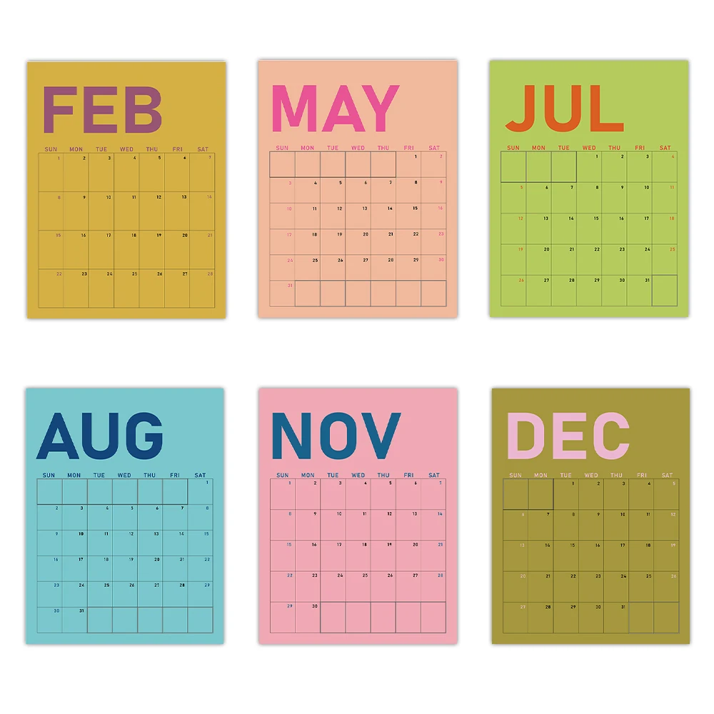 1 шт. настенный календарь на 2026 год, абстрактный геометрический дизайн, цвет Morandi, планировщик 12 месяцев, идеальный подарок на день рождения, Рождество и Новый год