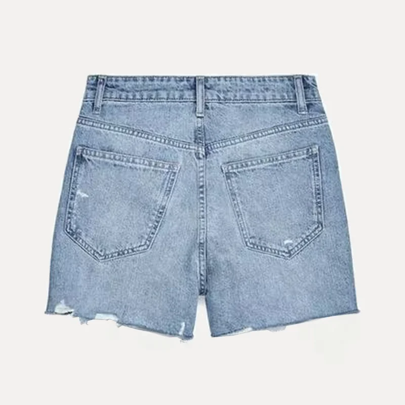 Printemps 2025 femmes polyvalent taille croisée Denim orts décontracté tout-Match ort pantalon pour divers Ocns régulier mince