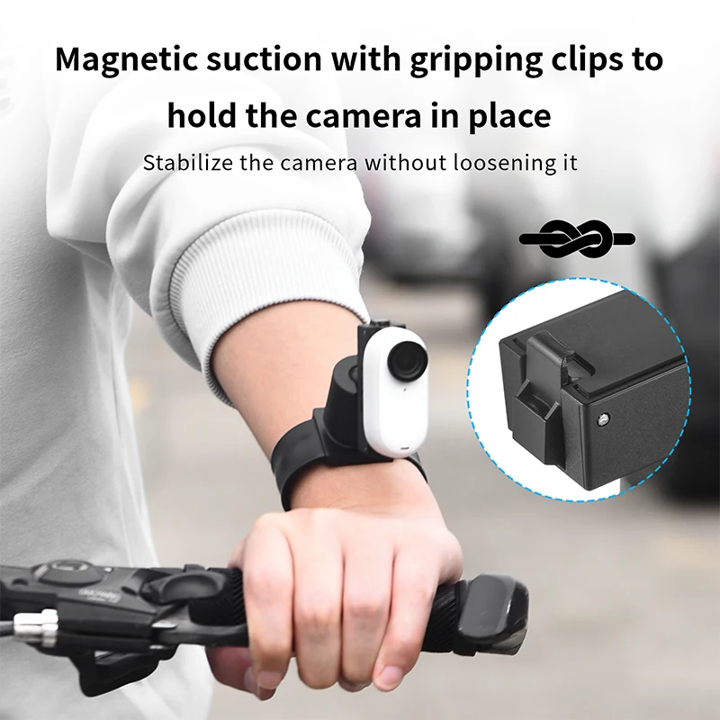 Pulsera magnética para Insta360 Go3/GO 3S, cuerda para muñeca con rotación de 360 grados, pulsera de silicona para enganchar a mano, accesorio para cámara de pulgar