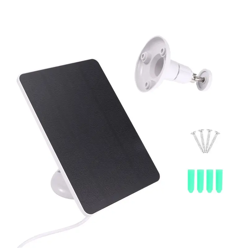 Y22A-Waterproof 4W Solar Panel For Home Security Camera Solar Cells Powered Type C