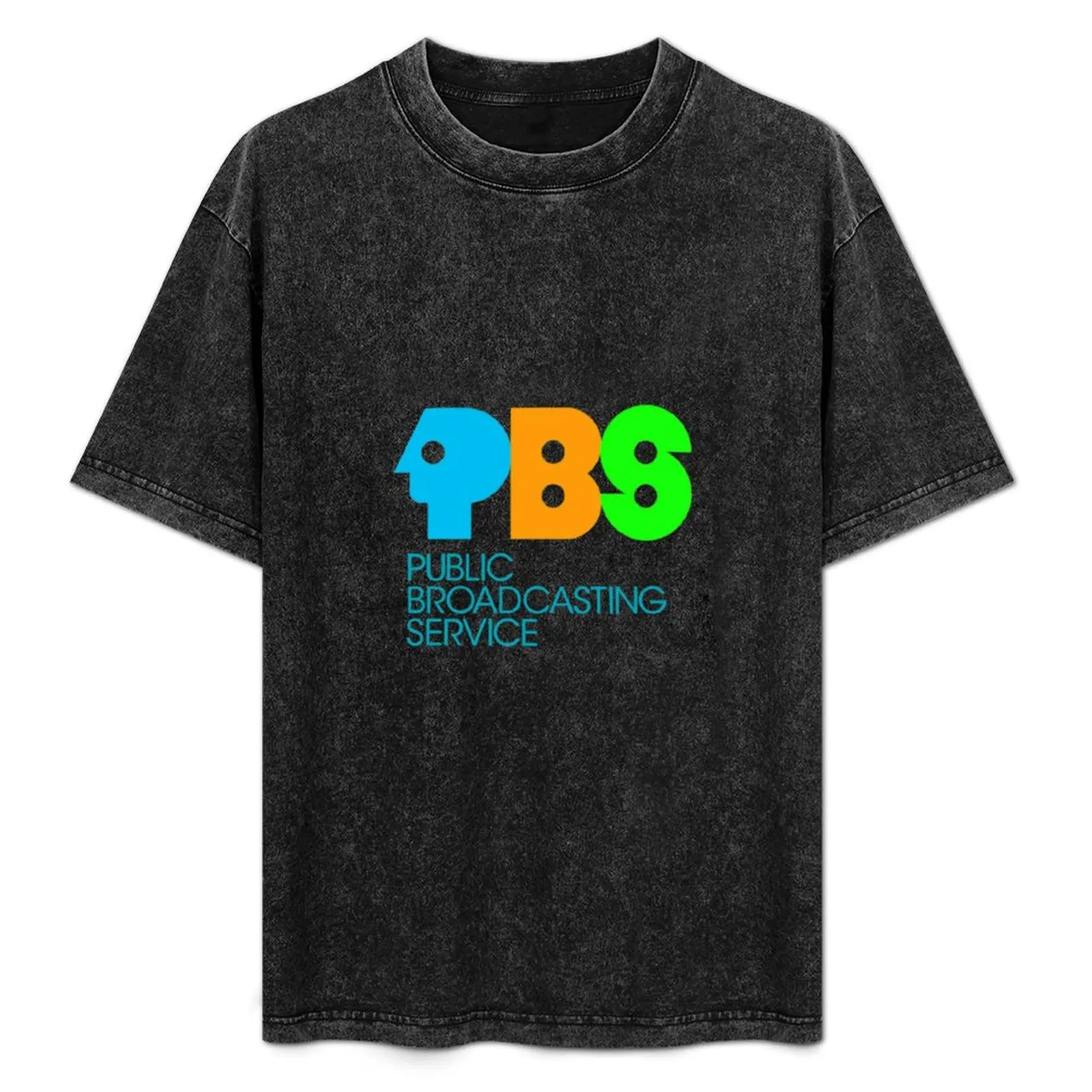 

Винтажная футболка PBS, повседневная базовая футболка в уличном стиле