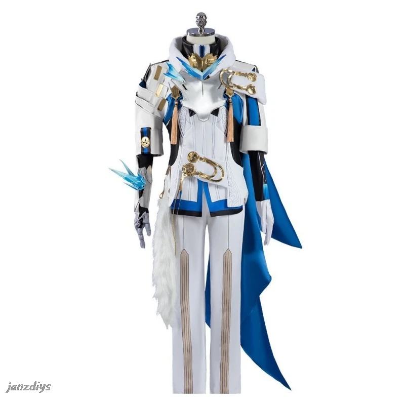 Game Honkai Star Rail Gepard Landau Cosplay Costume Armor Wig Shoes HSR Uniform Silvermane Guards Landau Family Outfit Party