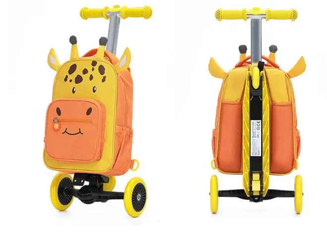 Scooter Luggage Bag for Boys Foldable Trolley Suitcase Bags for kids Travel Luggage Suitcase Ride on Scooter Suitcase For girls