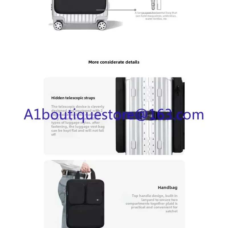 Foldable1005007608856570Suitcase Additional bag Large capacity boarding case hanging bag