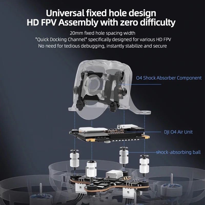 BETAFPV Shock Absorbing Components FPV Camera Accessory Efficient Cushioning For O4 Air Unit Camera FPV Quadcopter Drone