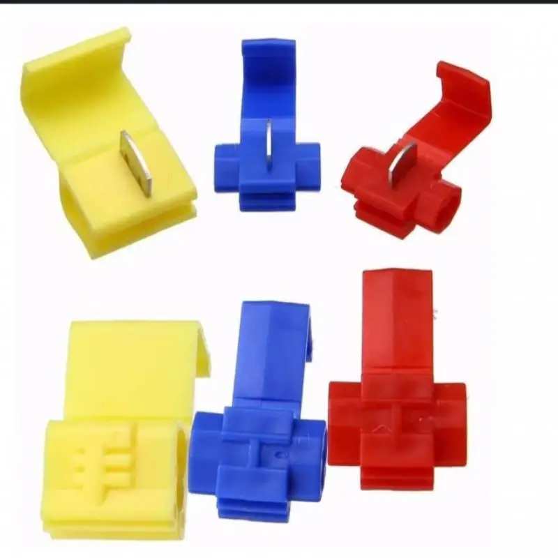 10/25/50PCS Wire Connector  Lock Snap AWG22-10 Without Breaking Cable Insulated Crimp Quick Splice Electrical Terminals