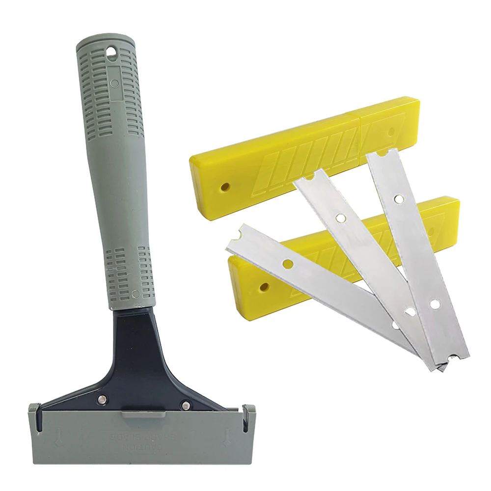 

Heavy Duty Floor Putty Knife 20PCS Blade Drywall Scraper For Wall Ceramic Tile Corner Shovel Seamer Glue Tape Clean Tool E29+20M