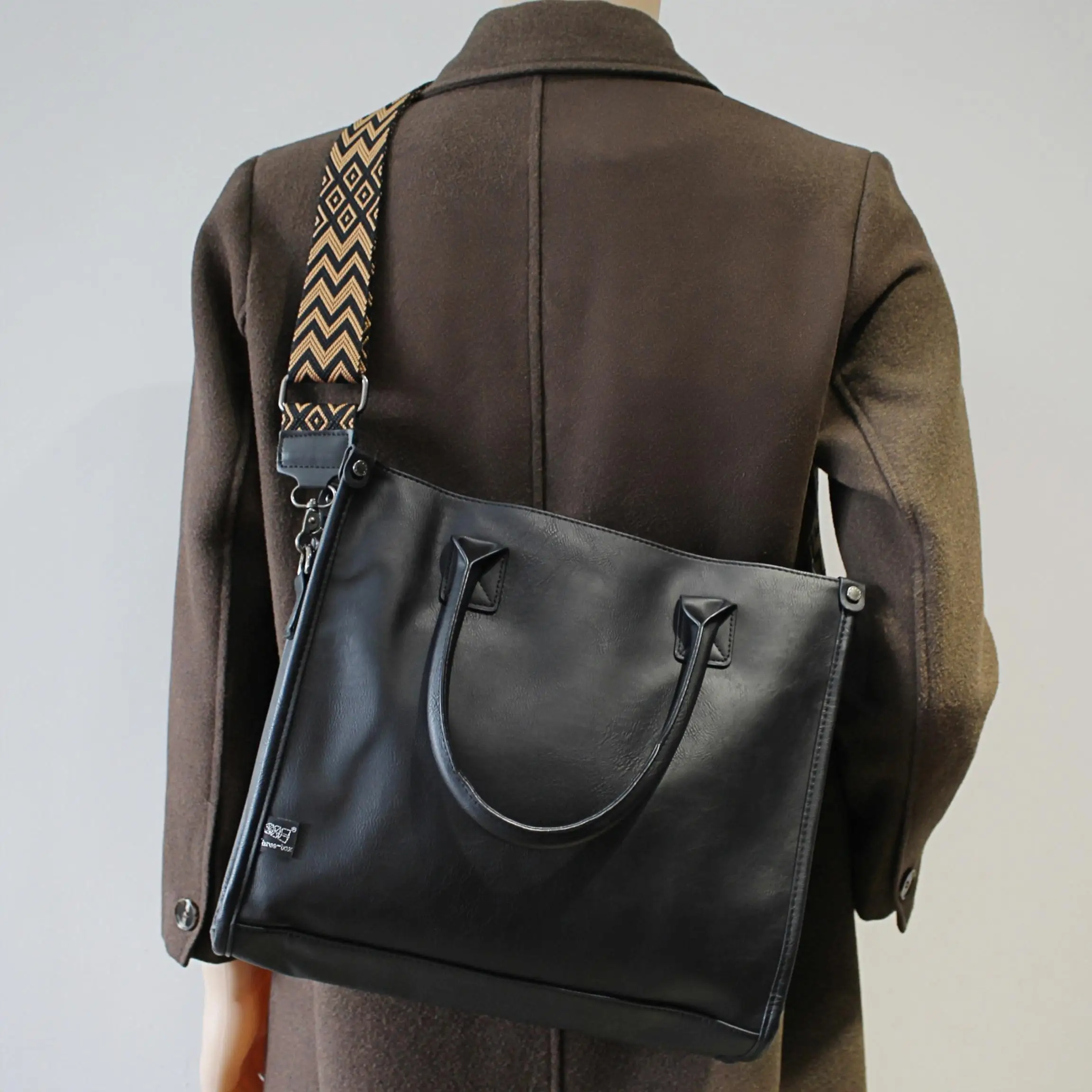 

Кожаная сумка через плечо Street Sle, большая сумка Capaci, пригородная сумка через плечо для молодежи, повседневная мягкая квадратная сумка ape