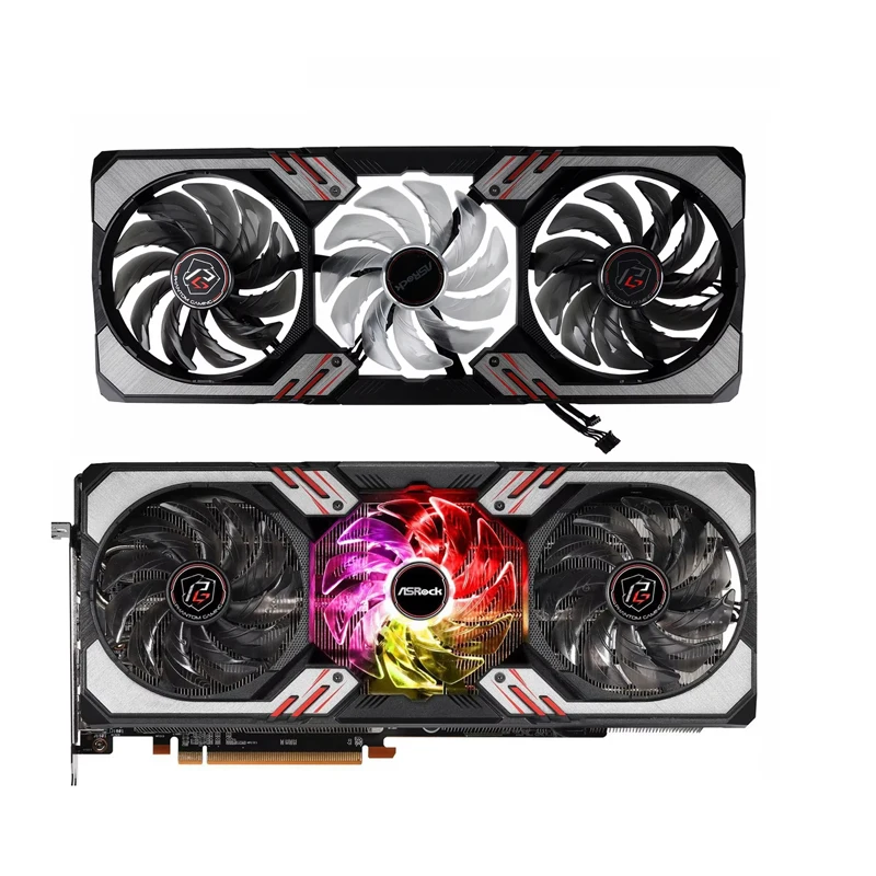 85/95mm Video Cards Cooling Fans FDC10H12S9-C For Asrock RX 6800XT 6900XT 6950XT Phantom RX6600XT 6650XT FirstDo Fan Replacement