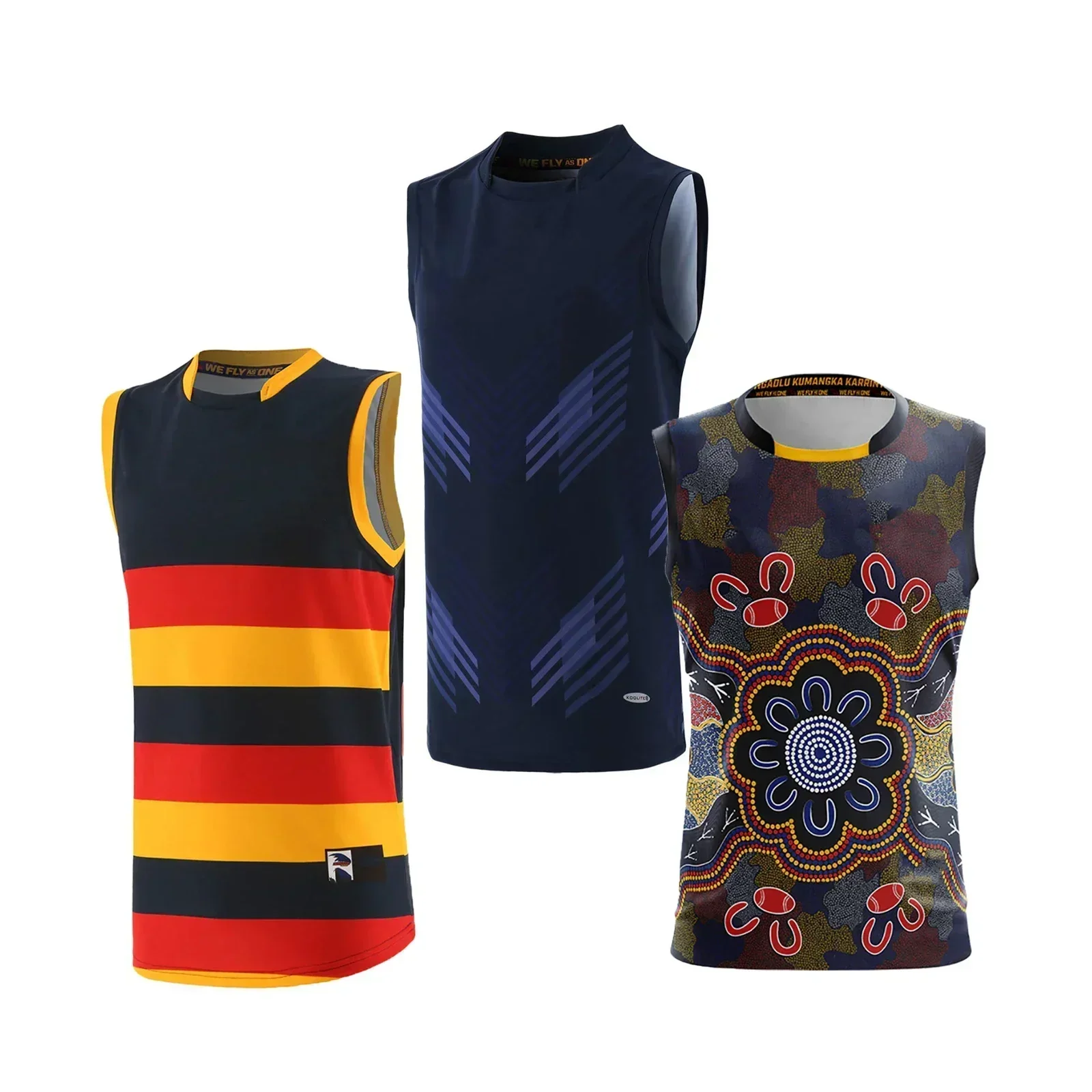 Adelaide Crows 2023 Authentic Mens Home/Indigenous/Navy Training Guernseys Customize